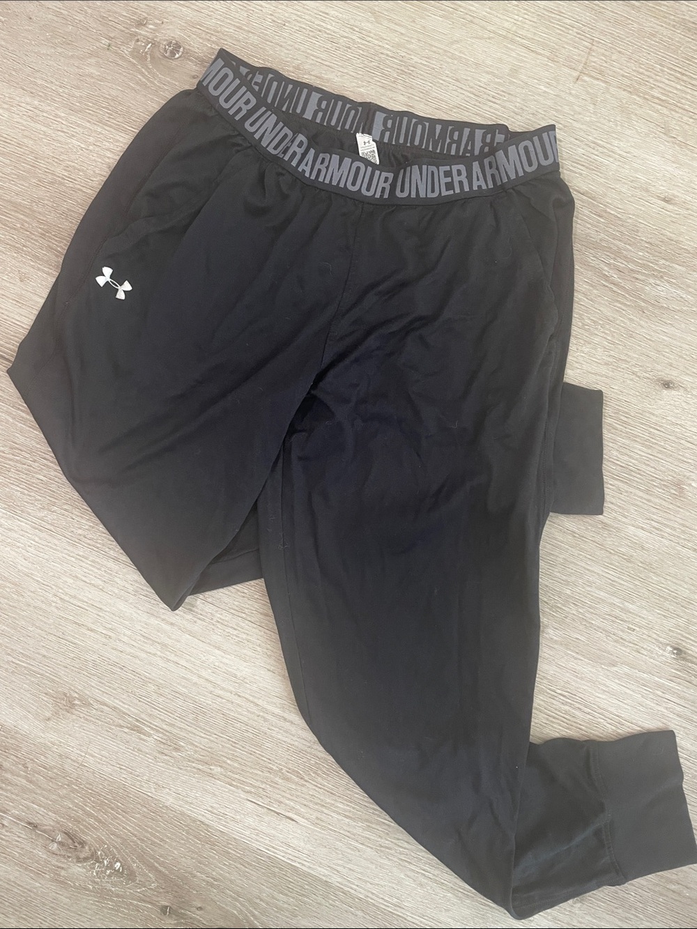 Under Armour Black Logo Elastic-Waist Joggers | Women’s Medium